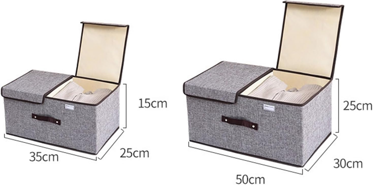 Storage Bag for Clothes Bedding Storage Bag Blankets Duvets Winter Clothes Foldable Storage Box with Handle Storage Container(Blue,50x30x25cm)