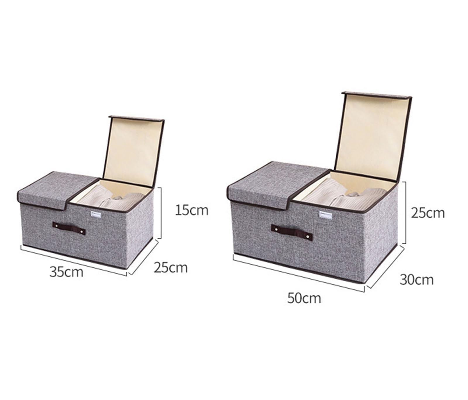 Organizador Armario Cajas Almacenaje Bolsa De Almacenamiento, Mantas, Edredones, Ropa De Invierno, Caja De Almacenamiento Plegable con Asa Bolsas para Guardar Ropa(Grün,50x30x25cm)