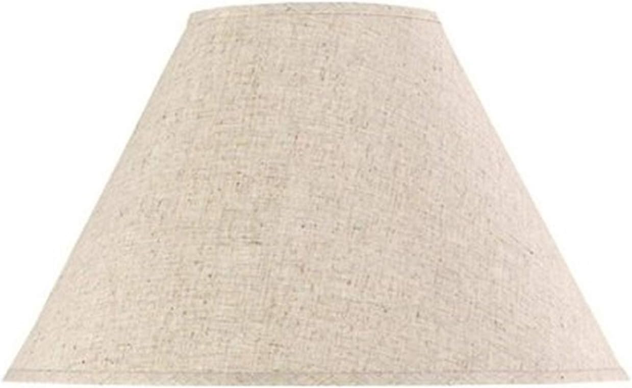 Cal Lighting SH-1036 12-Inch Side Round Linen Shade