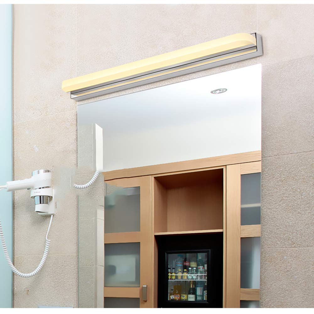 Apliques de Pared para baño Acabado Cromado Blanco frío Blanco cálido Impermeable IP44 Lámpara LED para Espejo de baño 9 W con Interruptor Luces LED para Espejo de Maquillaje