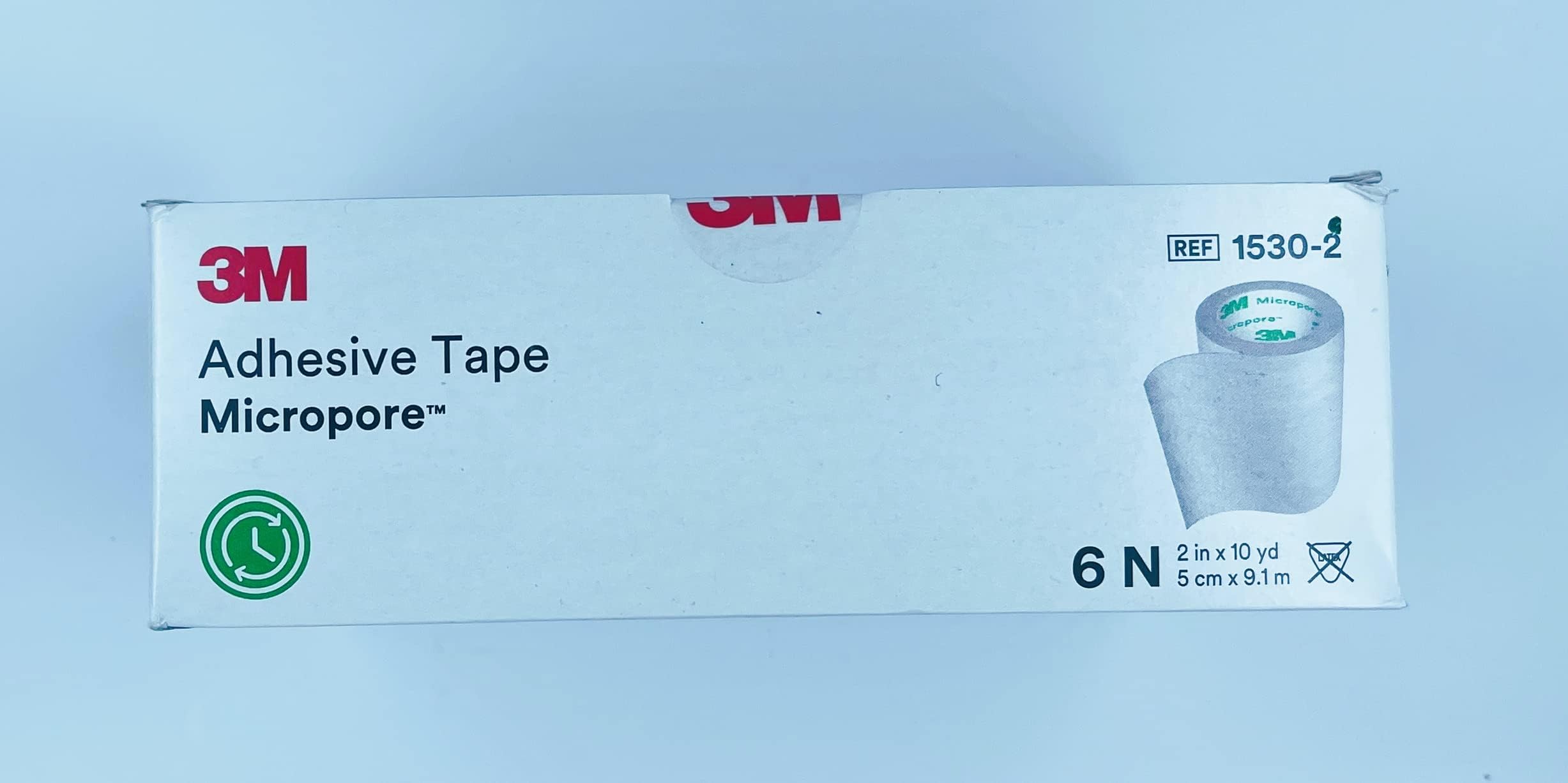 3M 1530-2 Micropore Tape - DL Reqd (5 cm x 9.14 m) - Pack of 6