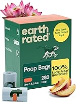 Vista 14 de Bolsas Earth Rated para excrementos de perros, garantizadas sin fugas y extra gruesas, rollos de repuesto de bolsas con aroma a lavanda, 270 bolsas