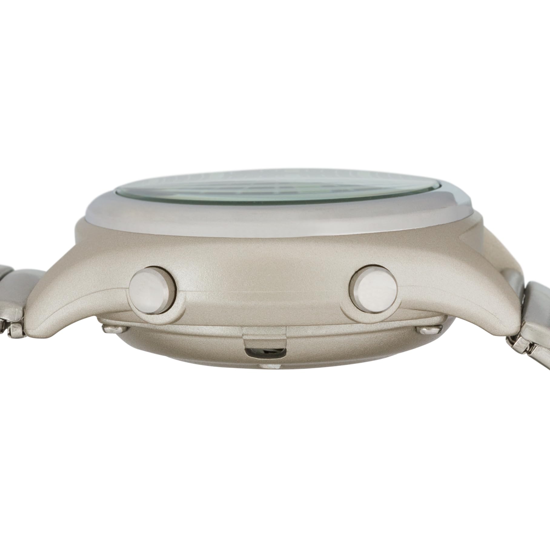 Marschall Deutsch sprechende Herren und Damen Armbanduhr I 1130V I Funkarmbanduhr I Für Blinde, Senioren und Sehbehinderte I Datum- und Zeitansage I Silbernes Zugarmband