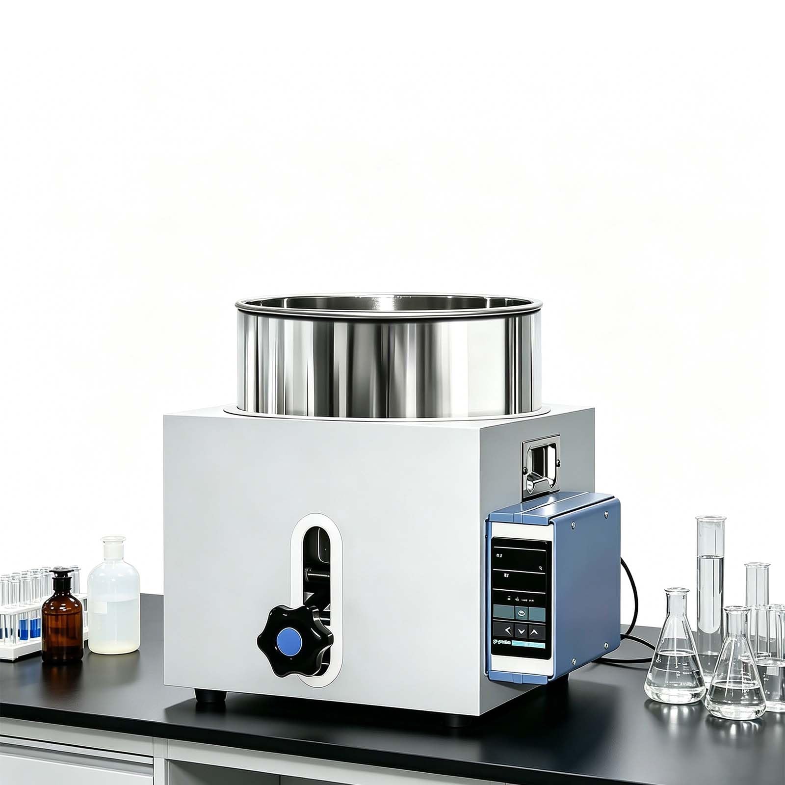 Professionelles Digitales Wasserbad, Professionelles Digitales Laborwasserbad – Kapazität 2L/3L/5L, Präzise Temperaturregelung Mit Hebbarer Heizung, Wissenschaftliche Forschungsgeräte(5l)