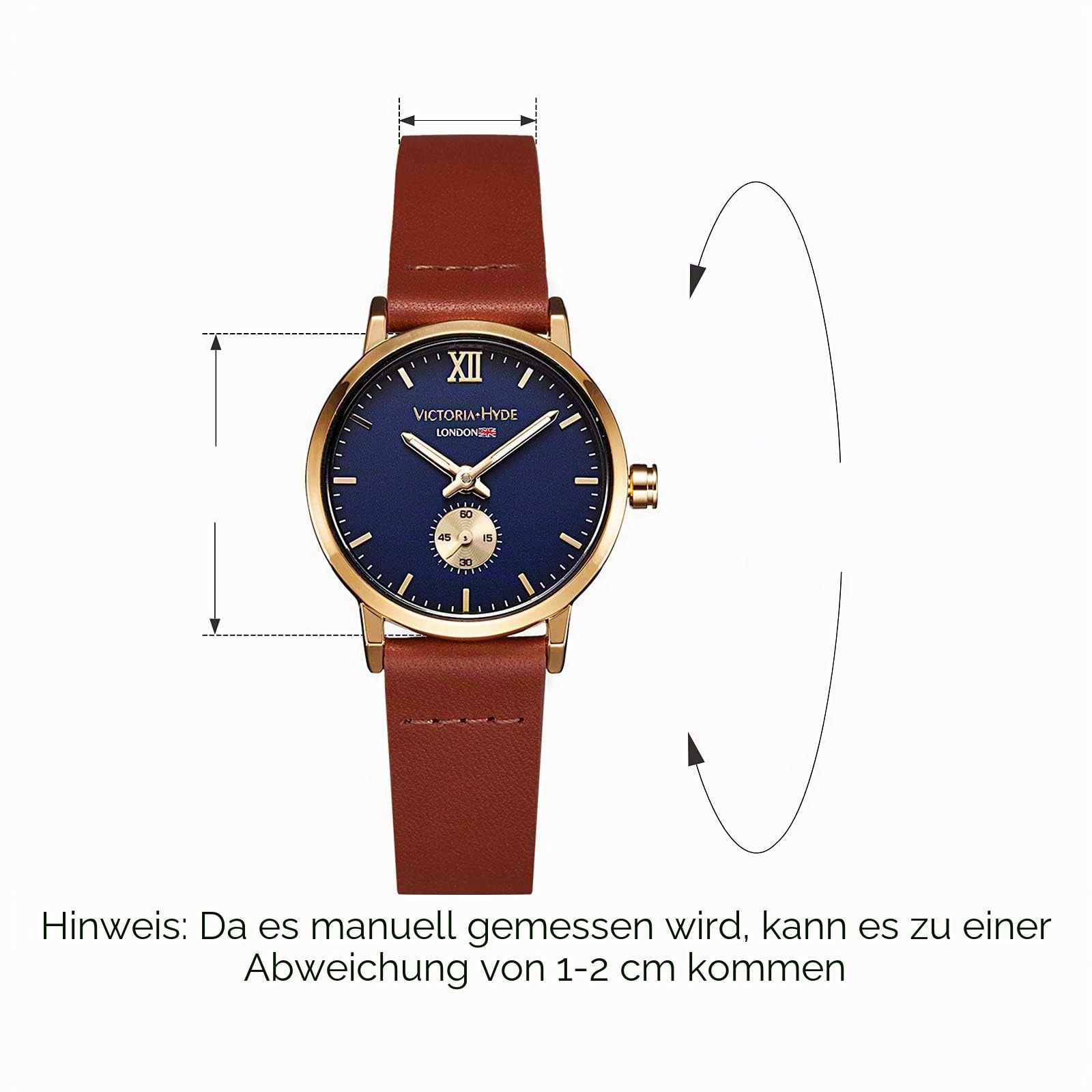 VICTORIA HYDE Klein Uhr Damen Analoges Quarzwerk Leder Armband