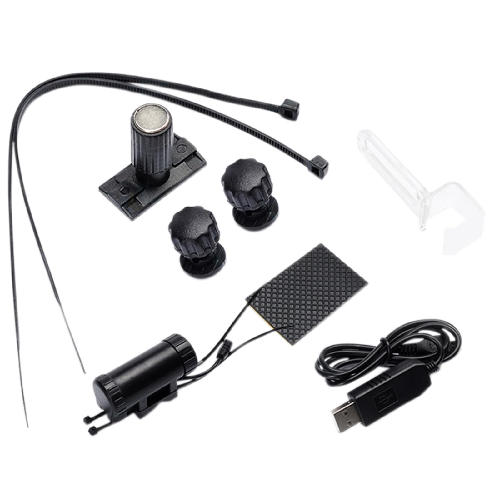 TOYANDONA Luce per Raggi Bici a Doppia Faccia 64 LED RGB 64 Pezzi | Batteria Li 950 Mah, Ricarica USB Caricatore Incluso, Spegnimento Automatico, Corpo Abs PC