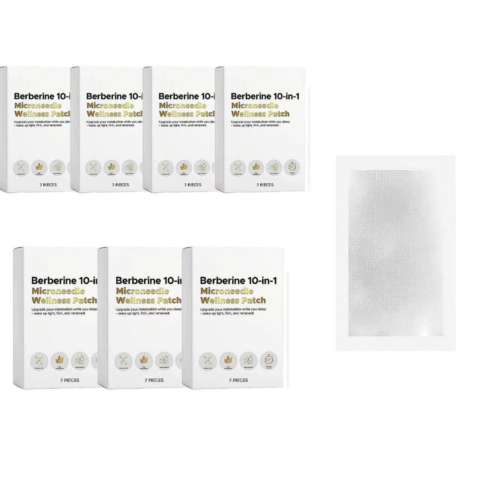 Patchs Remodelants à Nano-Aiguilles Moringa 10 En 1, Unisexes, Lot De 7