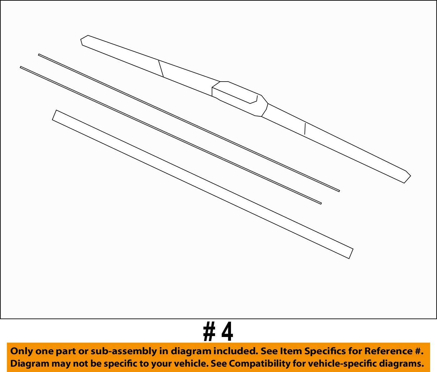 Toyota Genuine Parts - Blade, Fr Wiper, Rh (85212-28170)