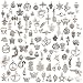 Wholesale 50pcs Bulk Lots Tibetan Silver Plated Mixed Pendants Charms Jewelry