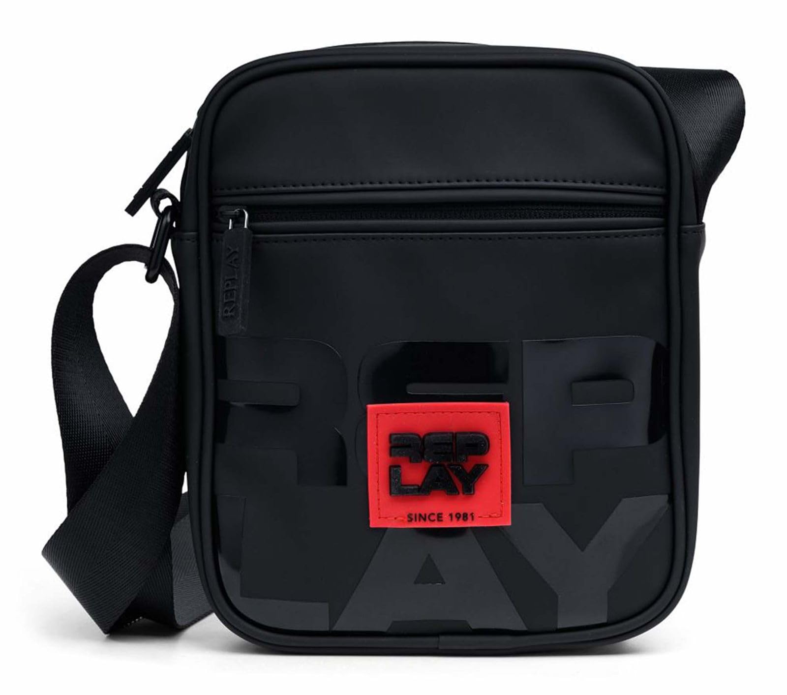 Replay Men Fm3768 Shoulder Bag, 0098 Black, Einheitsgröße
