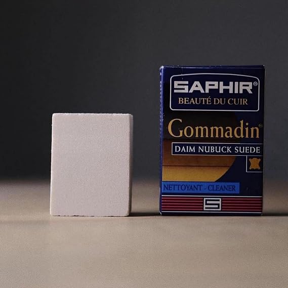 Saphir Gommadin - Nubuck Suede Eraser Block - Cleaning Suede, Nubuck and Velvety Leathers - Anti-Shine