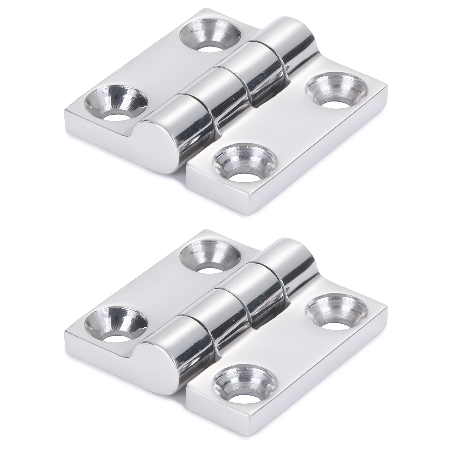 Bisagra de puerta de acero inoxidable bisagras de gabinete pulidas espejo para barco marino SUS316 38 mm x 38 mm 2pcs
