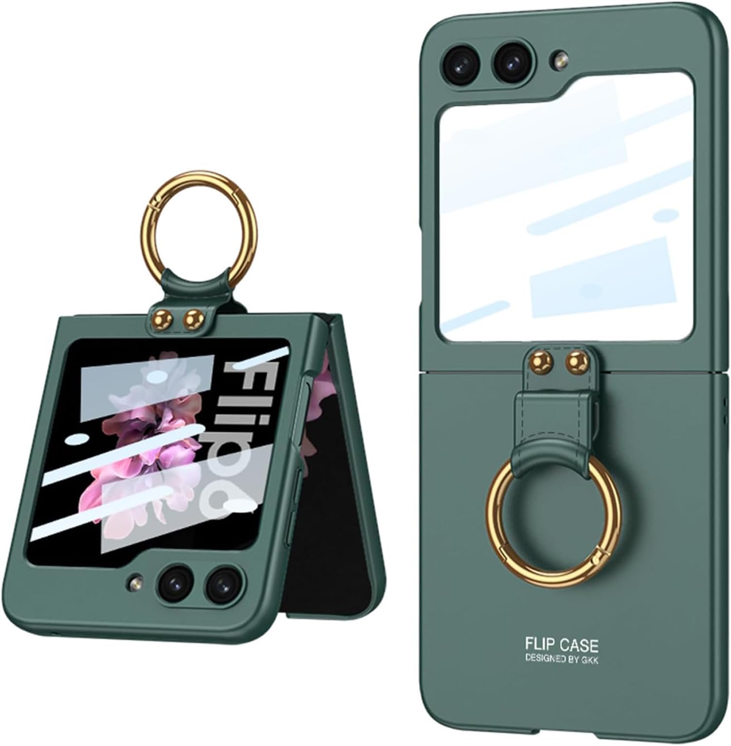 Kapa Ultra Thin PC Ring Back Case for Samsung Galaxy Flip6 / Z Flip 6 | Shockproof Slim Hard Protective Cover (Green) (B0D9QQQJKM) Amazon Price History, Amazon Price Tracker