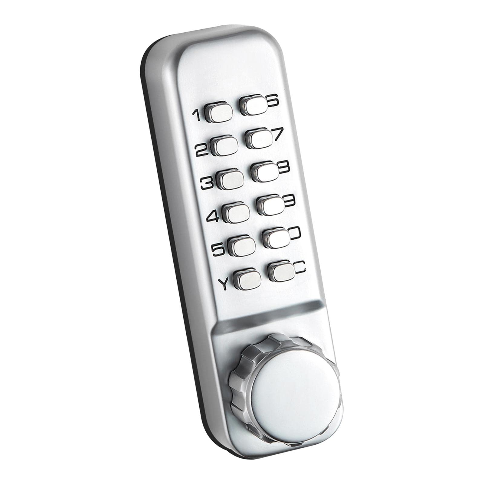 Mechanisches Türschloss mit Code Digitales Metall Schloss Knopf Wasserabweisende Zahlenkombination Push Button Schließvorrichtung aus