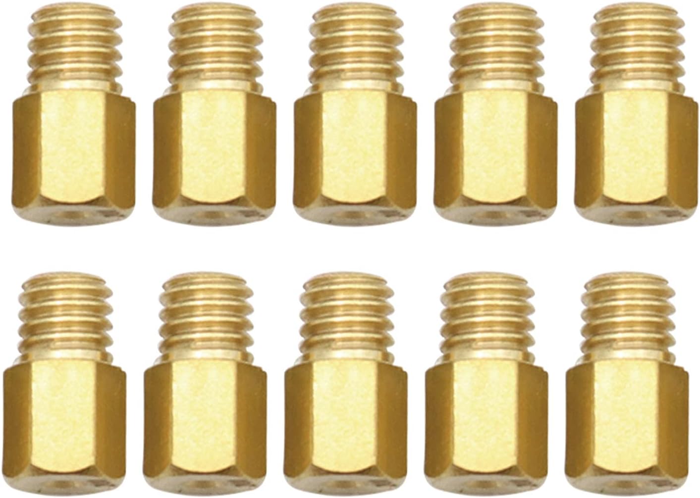 XQSM10pcs Hex Type Main Jets 200-290 Compatible with MIKUNI VM/TM/TMX Carburetor 200 210 220 230 240 250 260 270 280 290 Replace MXc1436312