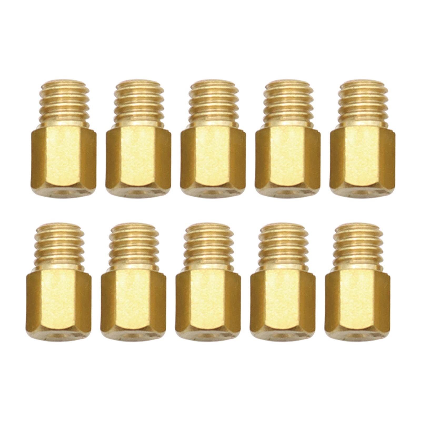 XQSM 10pcs Hex Type Main Jets 200-290 Compatible with MIKUNI VM/TM/TMX Carburetor 200 210 220 230 240 250 260 270 280 290 Replace MXc1436312