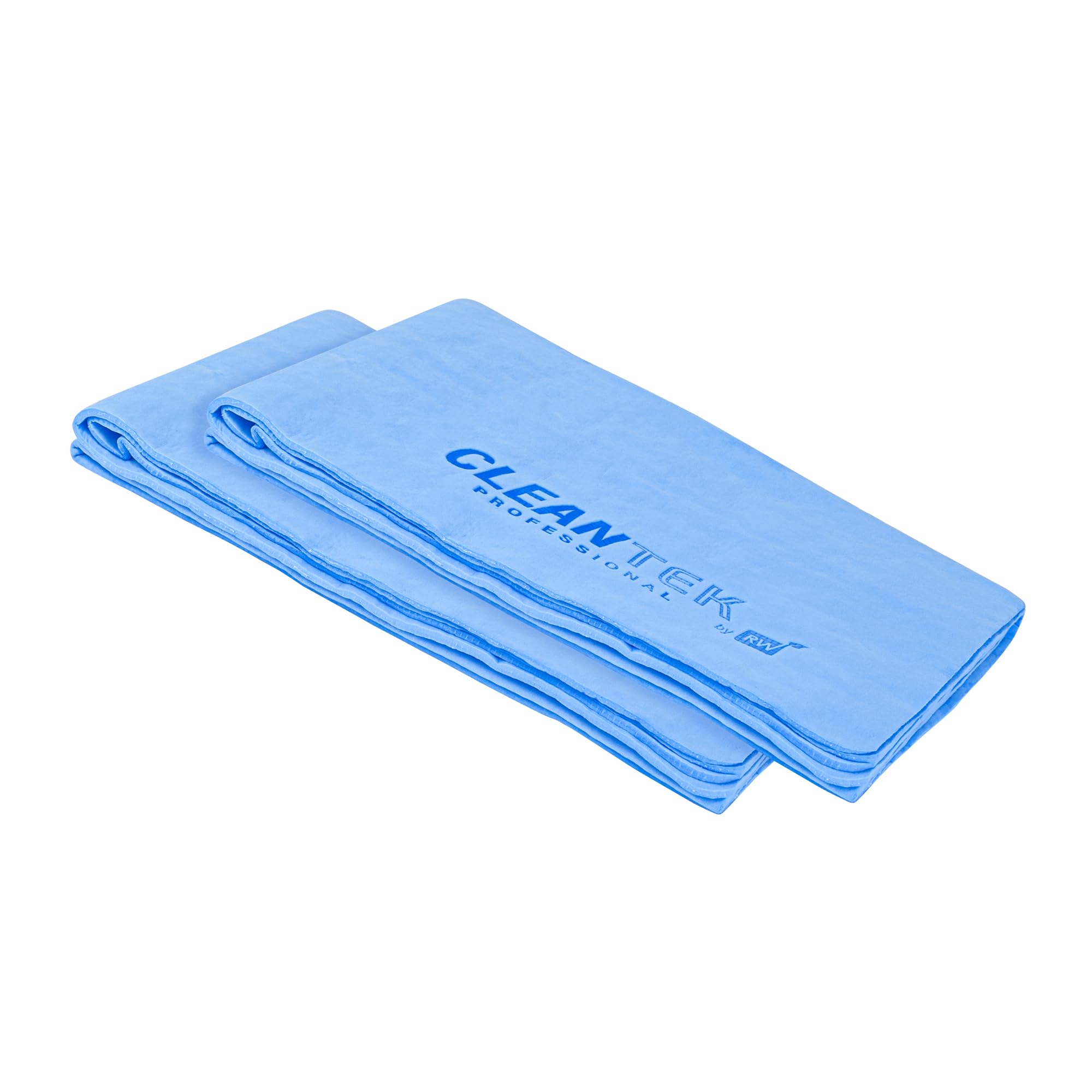 Restaurantware-Clean Tek Professional 25 2 x 16 9 Inch Chamois Cloths 20 Reusable Microfiber Towels - Storage Tube