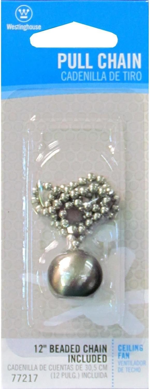 Westinghouse 77217 Decorative Pull Chain 12" Brushed Nickel