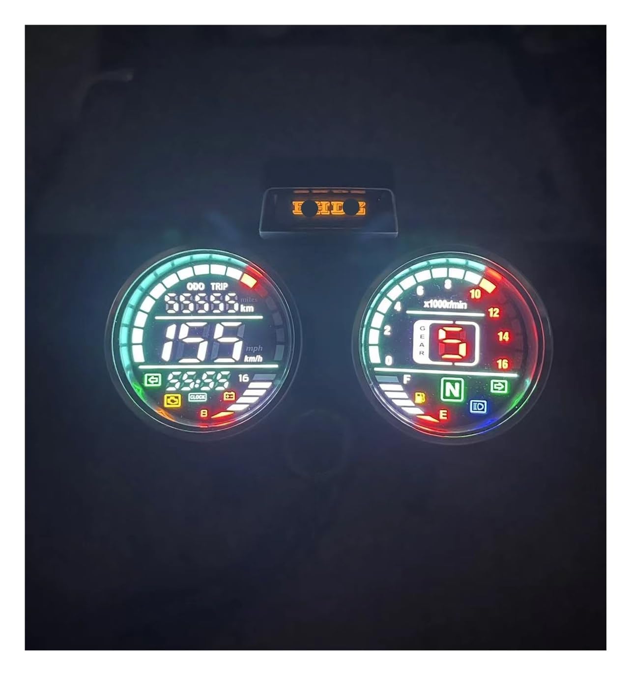 Contagiri contachilometri Calibro Per Moto Per GN 125 Gruppo Misuratore Digitale Tachimetro Digitale A LED Contachilometri Indicatore Di Marcia Strumento