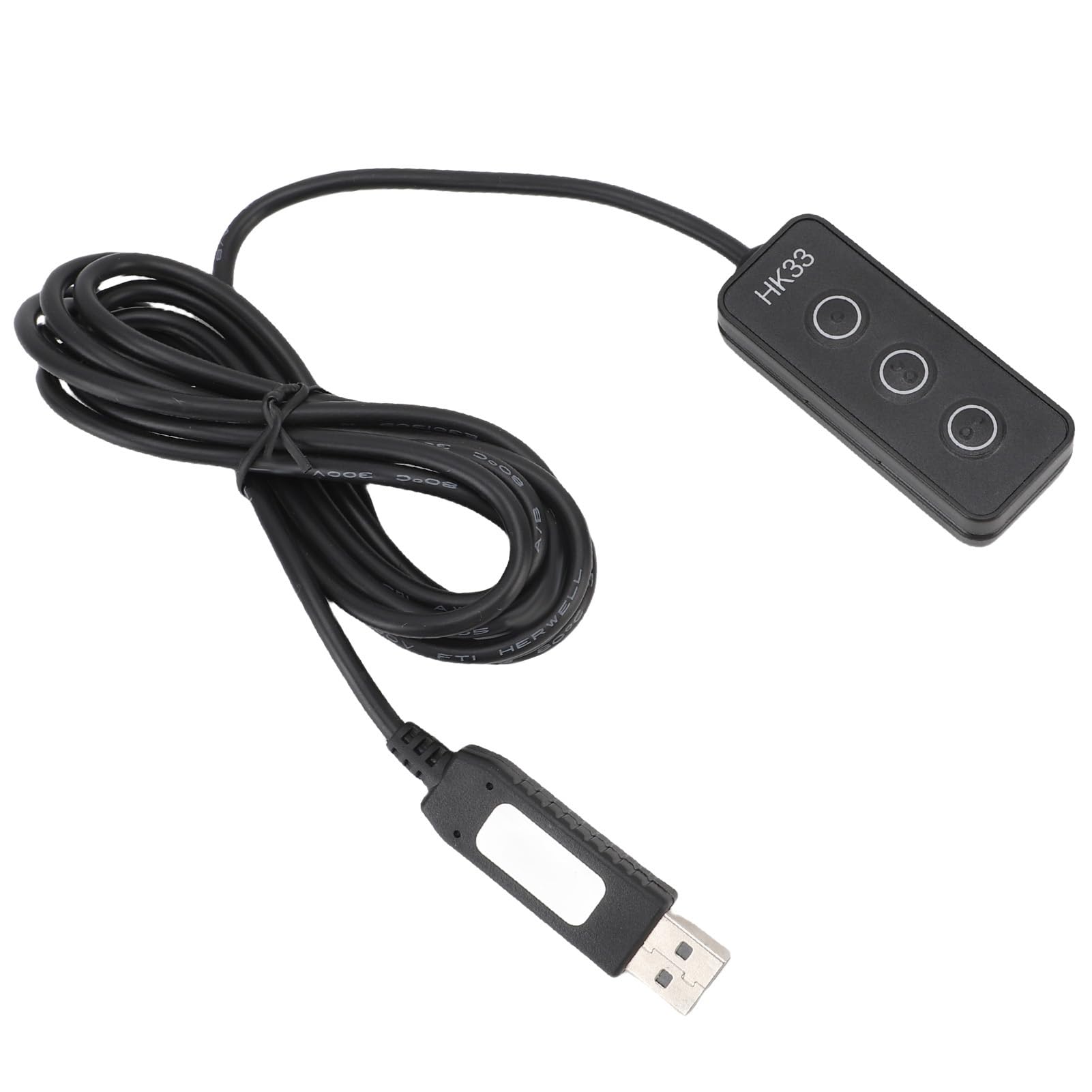 Aramox Clavier Macro USB à 3 Touches, Braille et Magnétique (Black)