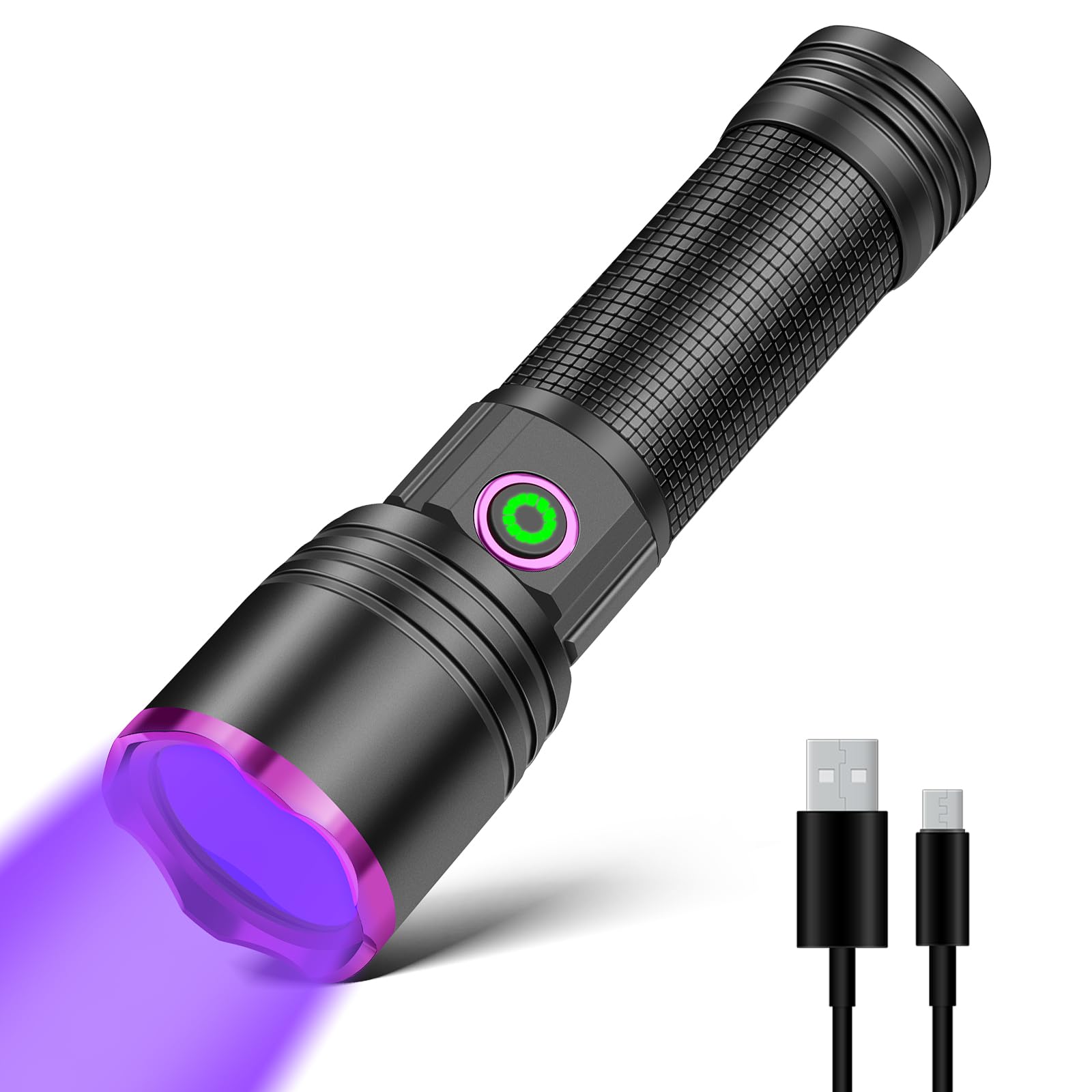 Xlentgen A1 Uv Light Torch 365Nm, Black Light Ultraviolet Torch, For Resin Curing Fishing, Dry Glue, Minerals Ringworm, Fluorescent, Scorpion, Rockhounding, Pet Urine Detector