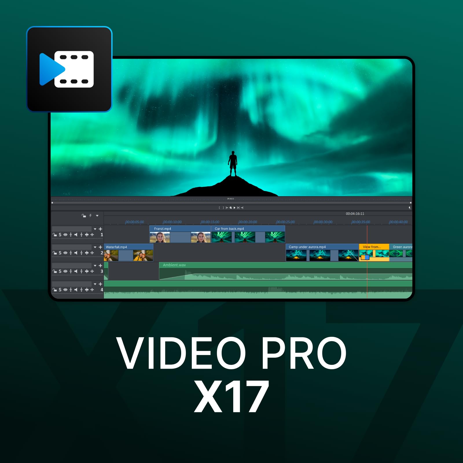 MAGIX Video Pro X17: Edición de vídeo completa | Programa de edición de vídeo | Programa de montaje de vídeo | Windows 10 / 11 | 1 licencia de descarga para PC válida para 2 dispositivos