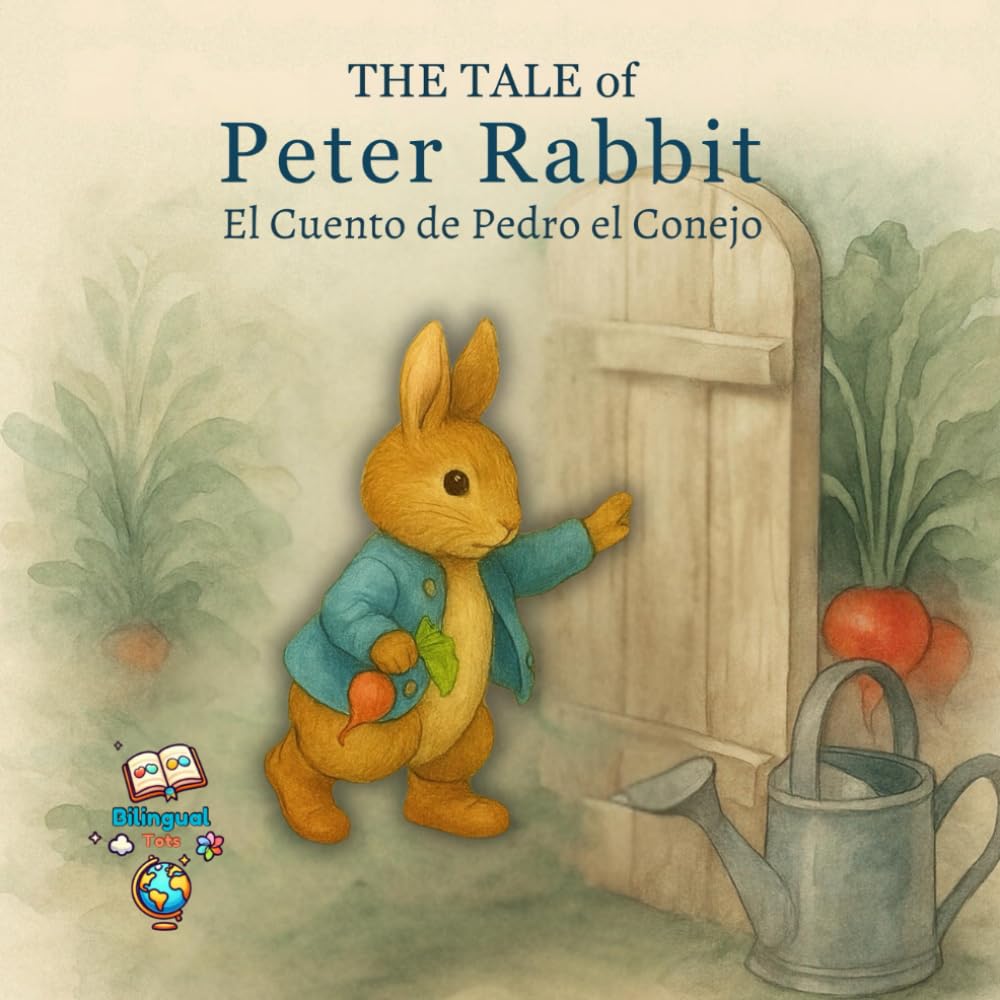 The Tale of Peter Rabbit: A gentle retelling in English and Spanish