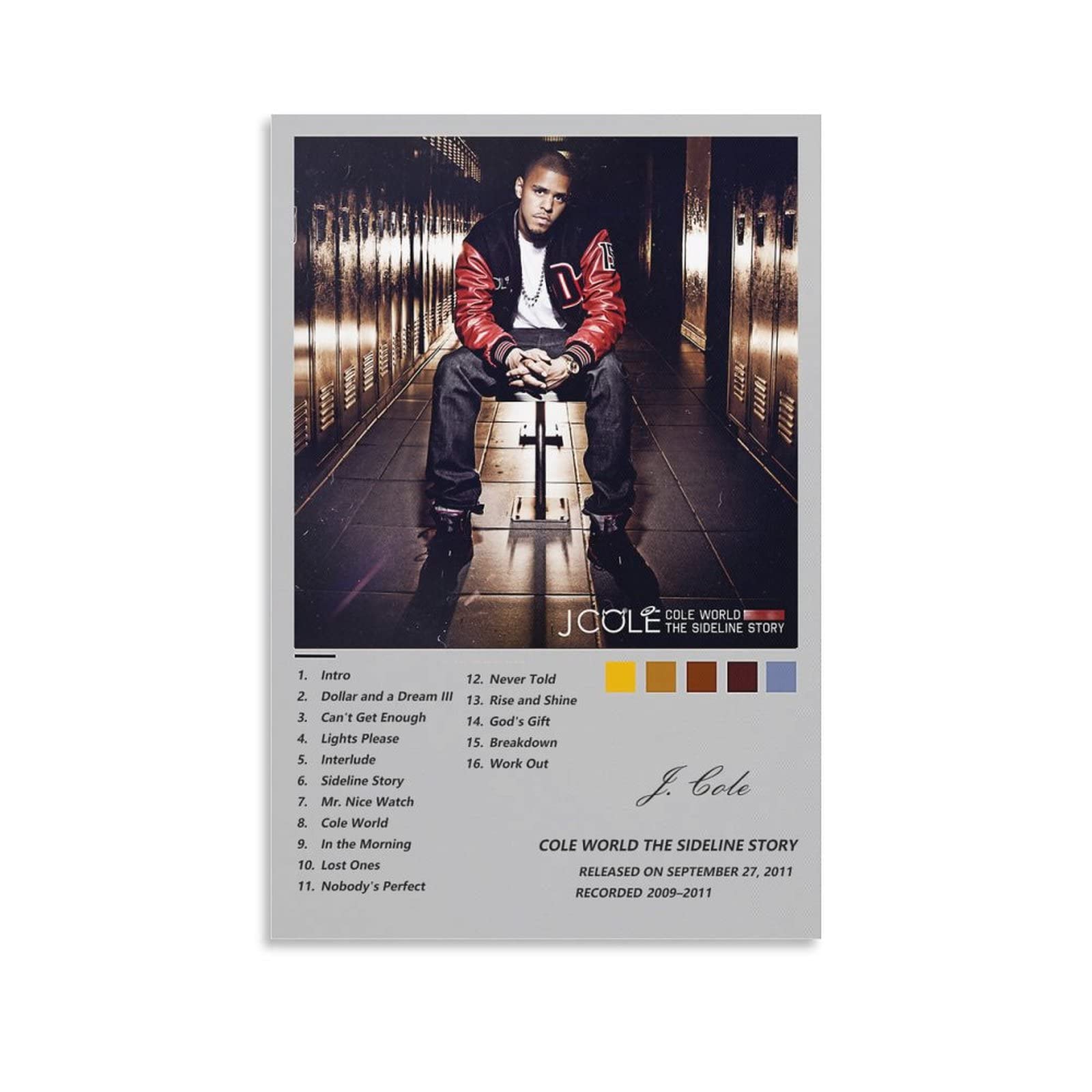 SSSR J Poster Cole The Sideline Story Canvas Poster for Room Aesthetic Decorative Painting Canvas Posters Art Wall Picture Print Modern Family Bedroom Decor 12x18inch(30x45cm)