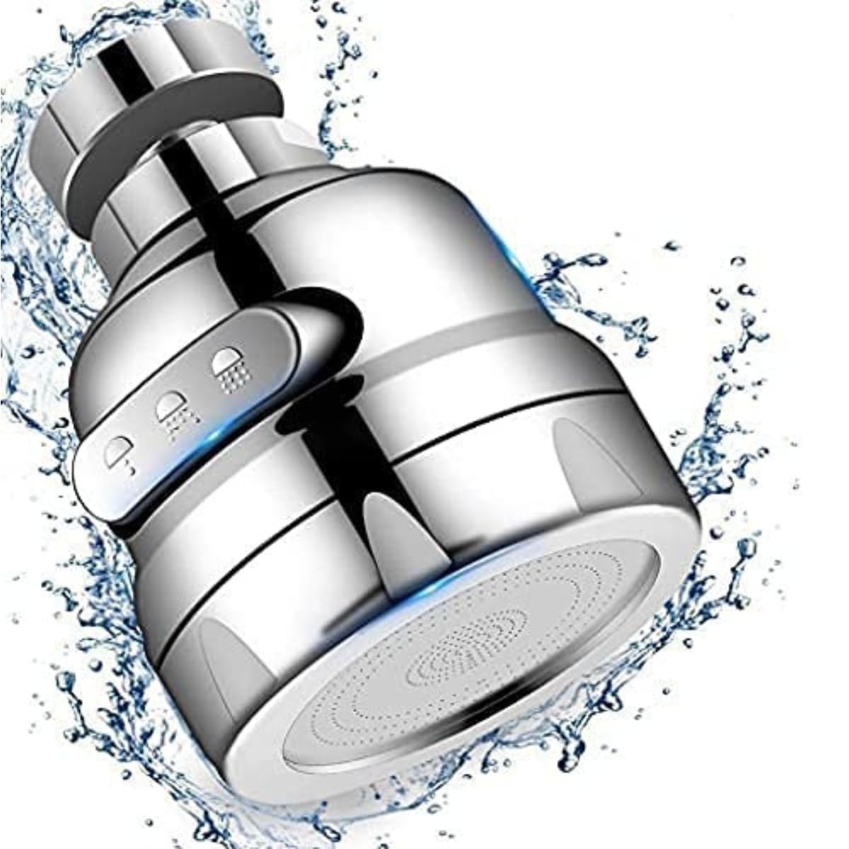 HomeAra 1 Pcs 360° Rotatable Tap Extender for Kitchen Sink Splash Filter Faucet with 3 Modes, Up to 30% Water Saving, Short Extension for Kitchen Bathroom (Silver) (B0CN6JBGQW) Amazon Price History, Amazon Price Tracker