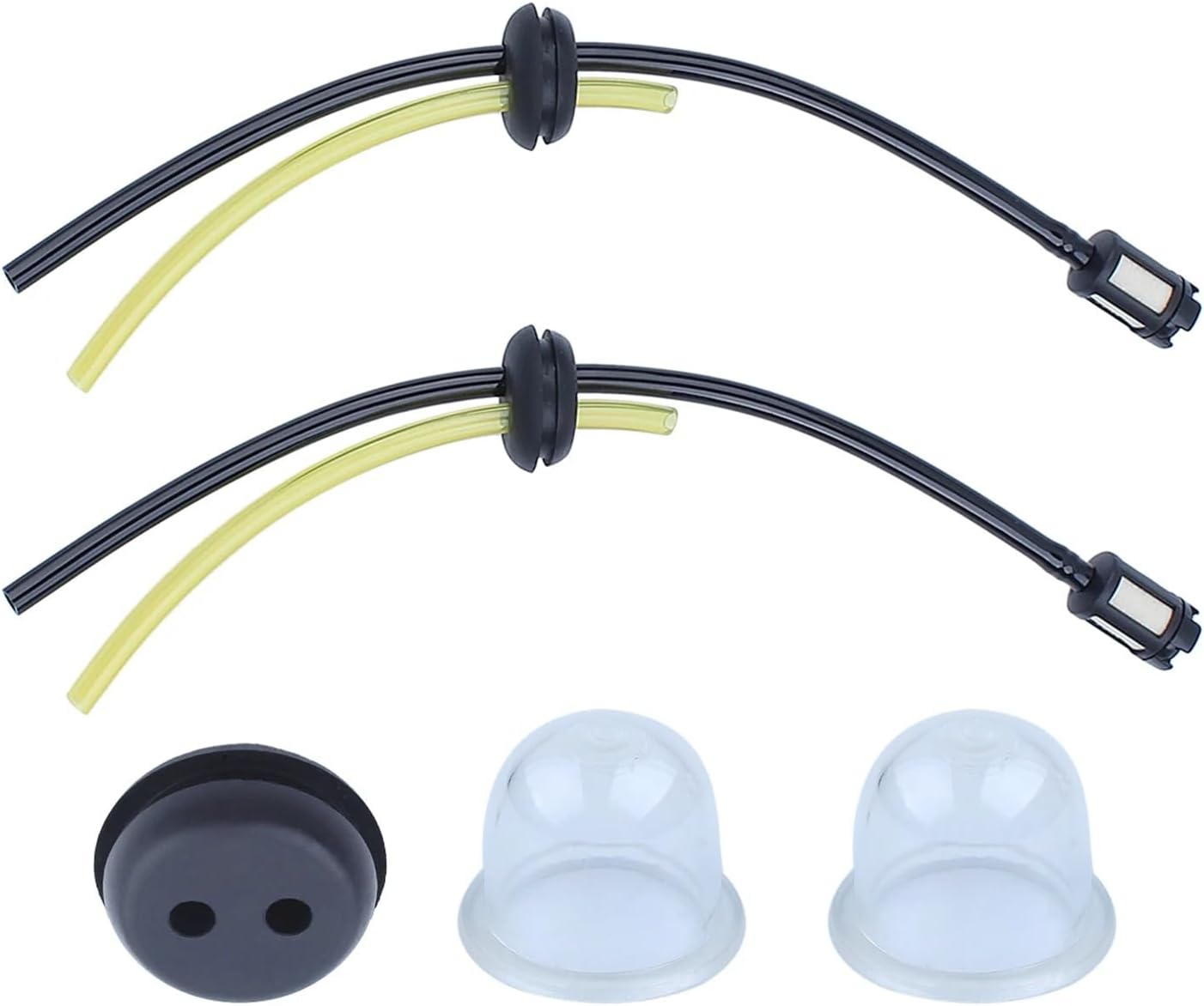 Line 2 Hole Grommet Assembly fit for GX31 GX35 GX35NT GX22 GX25 with Filter Primer Bulb Kit for Engine Machine