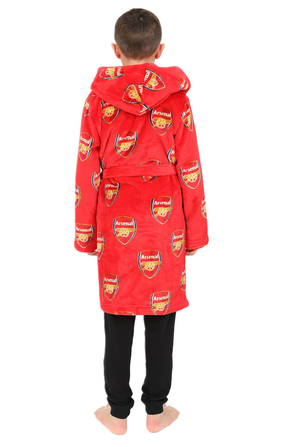 Arsenal F.C. Accappatoio ufficiale in pile con cappuccio per bambini