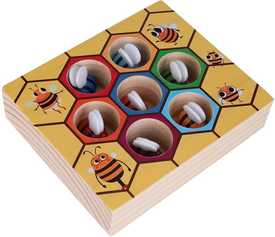 Amazon.co.jp: Asixx ハチの隠れ家 蜂の巣 おもちゃ 木製 玩具