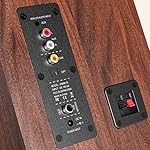 Saiyin Bluetooth Bookshelf Speakers for Record Player, Powered Studio Monitor Speaker with 5.2 Inch Woofer, Horn Tweeter and Optical RCA Inputs, Subwoofer Line Out for Turnable. - Image 3