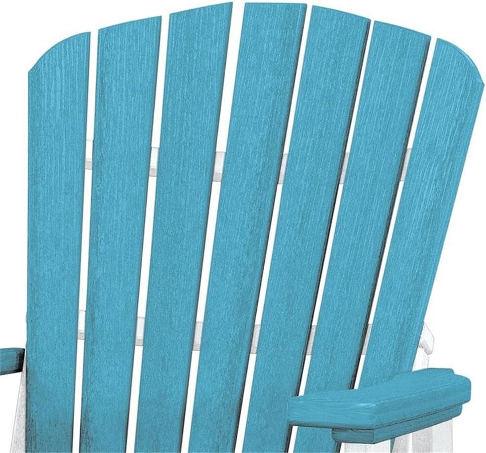 American Furniture Classics 515ARW-K Double Glider, Aruba Blue and White