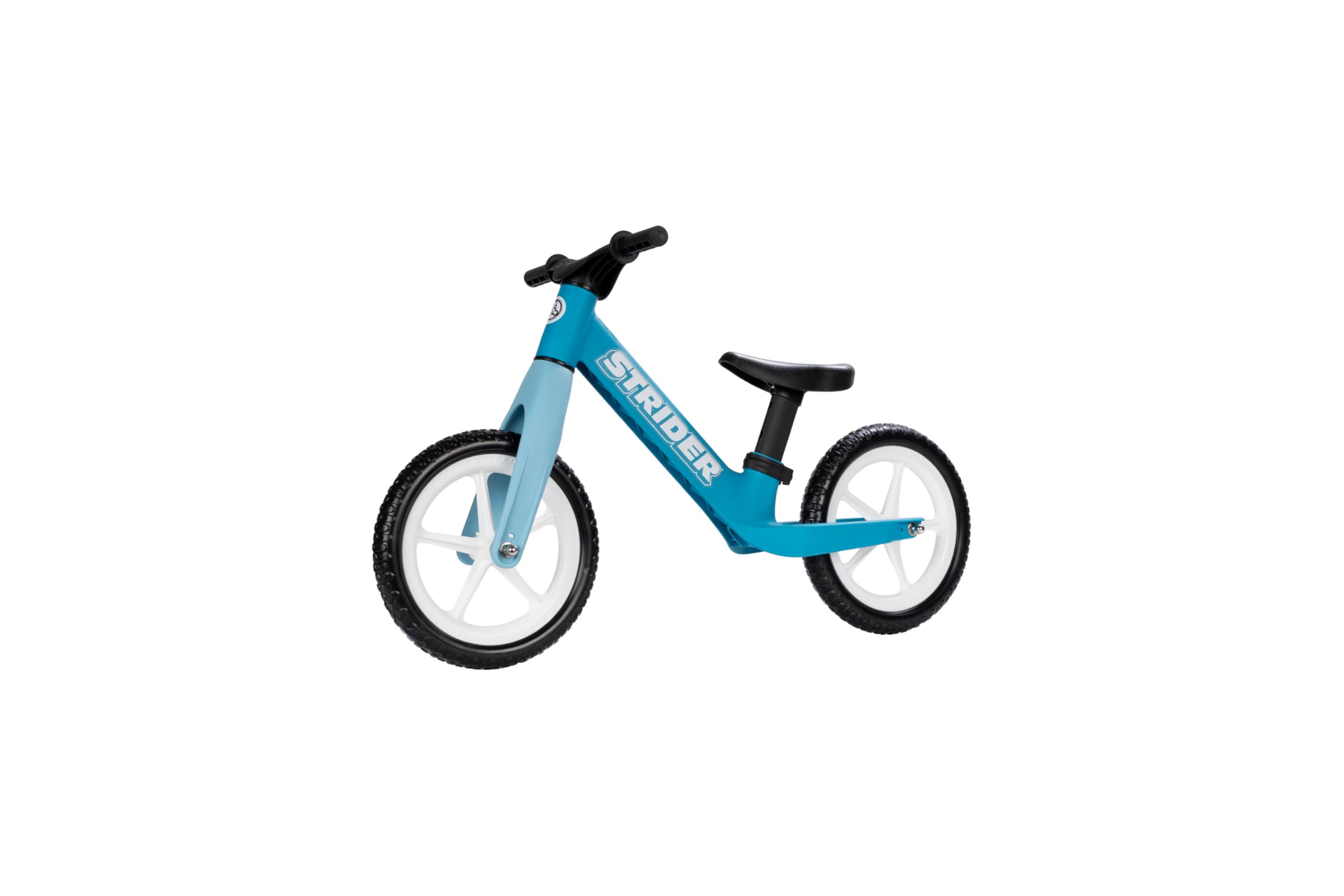 Strider 12” Comp Bike- No Pedal Balance Bicycle for Kids 1 to 3 Years -Easy Assembly & Tool-Free Adjustments