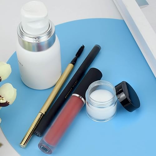 Miniatura 5 de 80 frascos redondos cosméticos vacíos de 0.35 oz, ollas de muestra, ollas de viaje con espátula para cosméticos, polvo de uñas, cuentas, diamantes