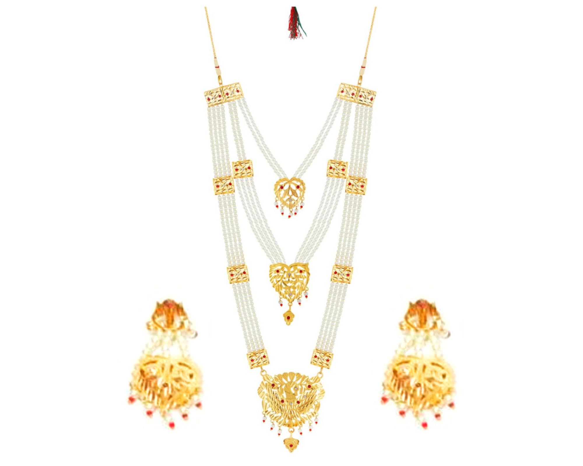 SMARNN Micro Gold Plated Rani Haar Sita Rani for women with detachable dori (B09MT68FL2) Amazon Price History, Amazon Price Tracker
