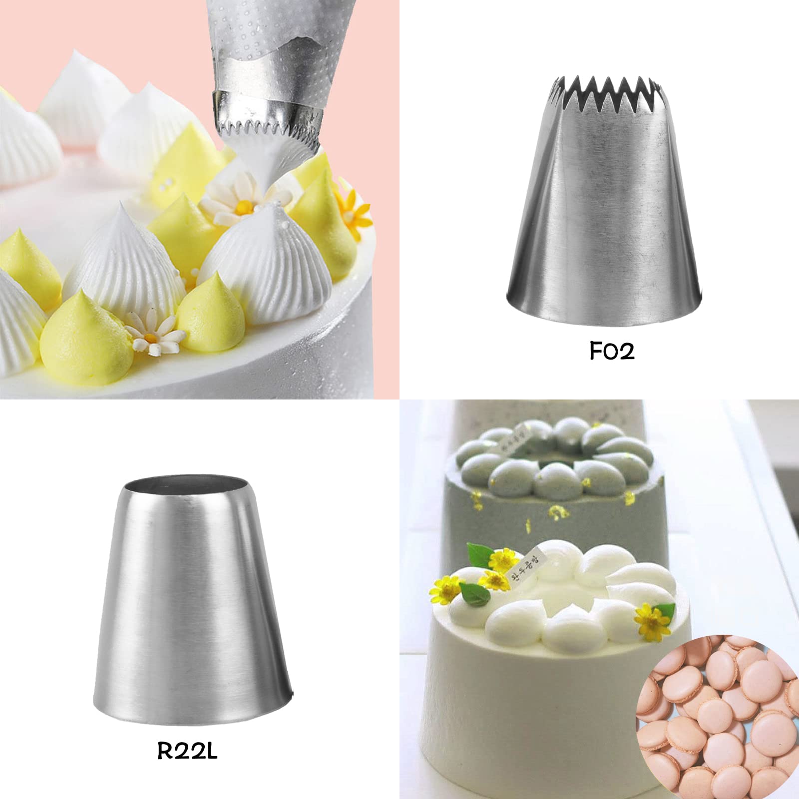 3 pezzi ugelli per tubazioni per torte punte rotonde per tubazioni fai da te crema scrittura torta tubazioni decorazione glassa dispenser set