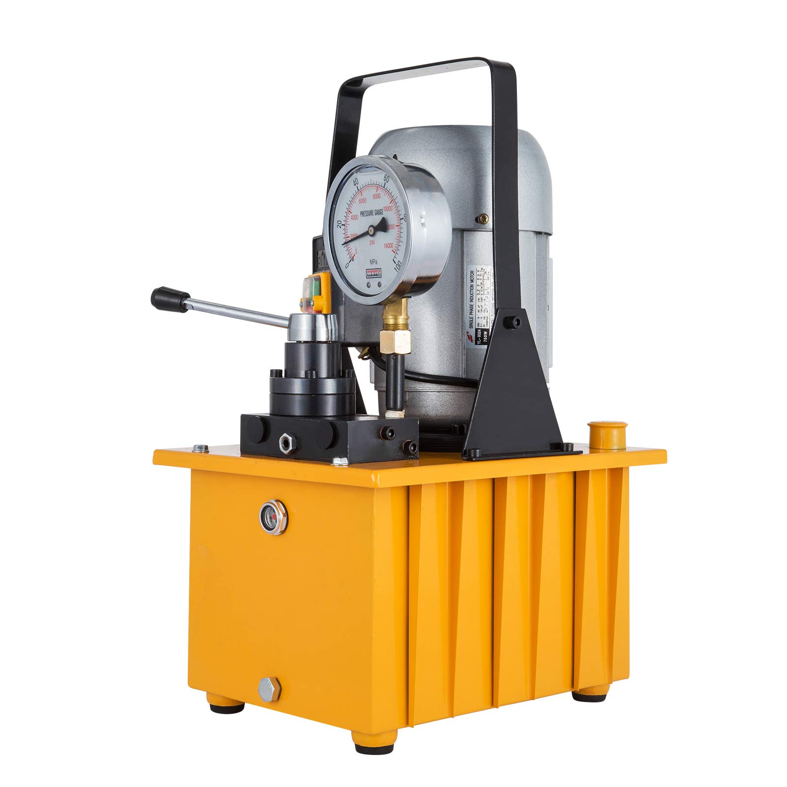 10000 PSI Pompa Idraulica Elettrica 220 V 50 Hz Pompa Idraulica Azionata a Doppio Effetto Valvola Manuale