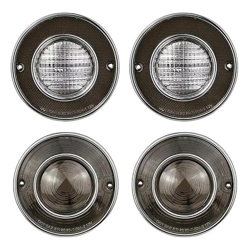 4���� �e�[�����C�g �J�[�A�N�Z�T���[ �ɓK������ �R���x�b�g C3 1975-1979 �e�[�����C�g�A�Z���u�� �o�b�N�A�b�v/���o�[�X���C�g�J�o�[ �d���Ȃ� led �� �f�C���C�g(4Pcs Smoke)