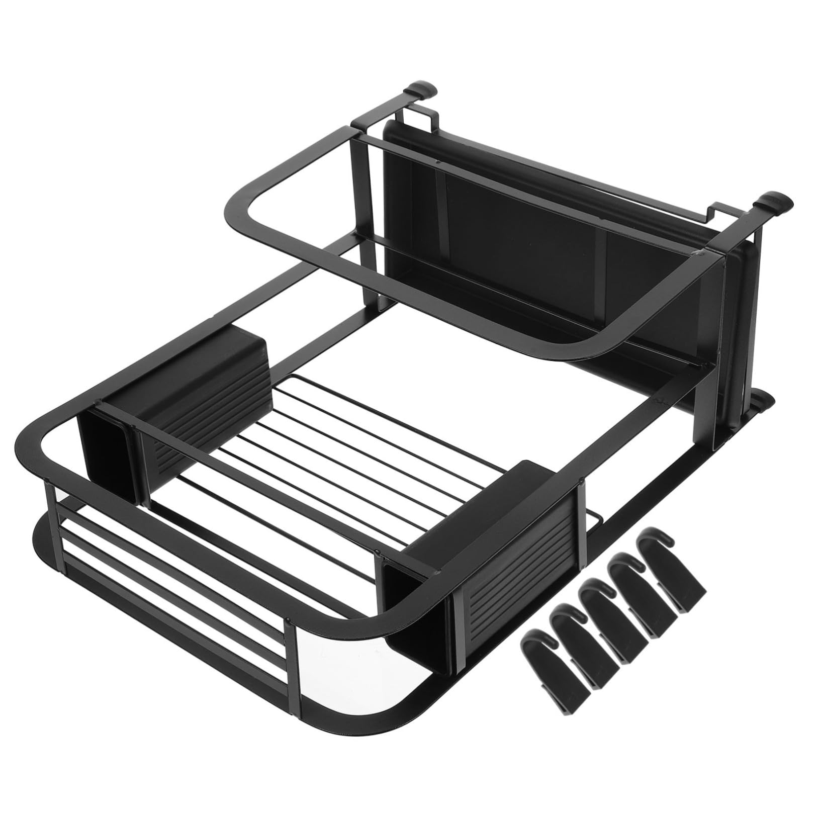 PRETYZOOM Kitchen Cutter Holder with Chopstick Case Multi Functional Cutting Board Stand for Easy to Clean Design Includes Hooks for Kitchen Tools and Water Reservoir