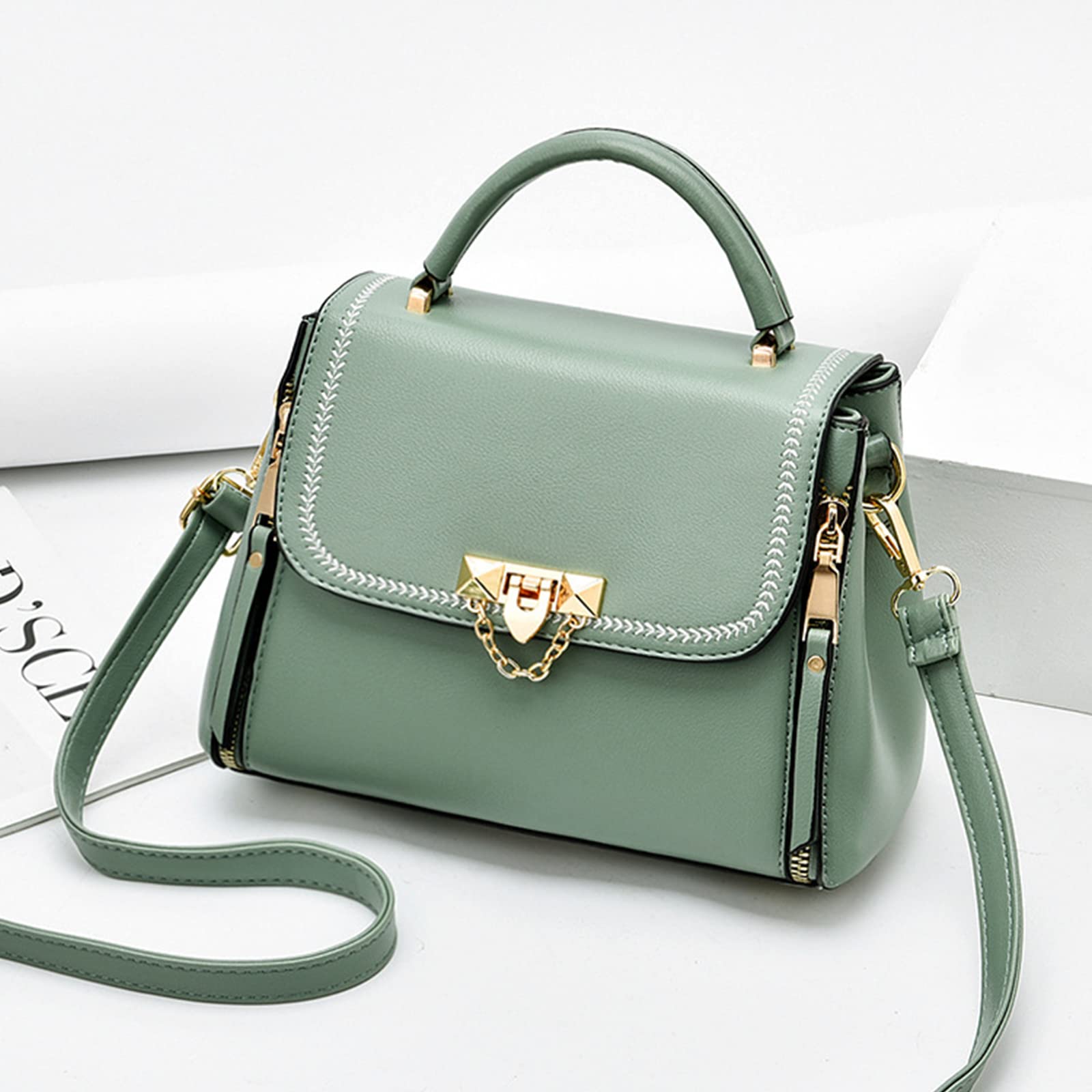 NICOLE & DORIS Sac à main pour femme - Petit sac élégant - Sac à bandoulière - Designer - En cuir synthétique - Avec bandoulière amovible
