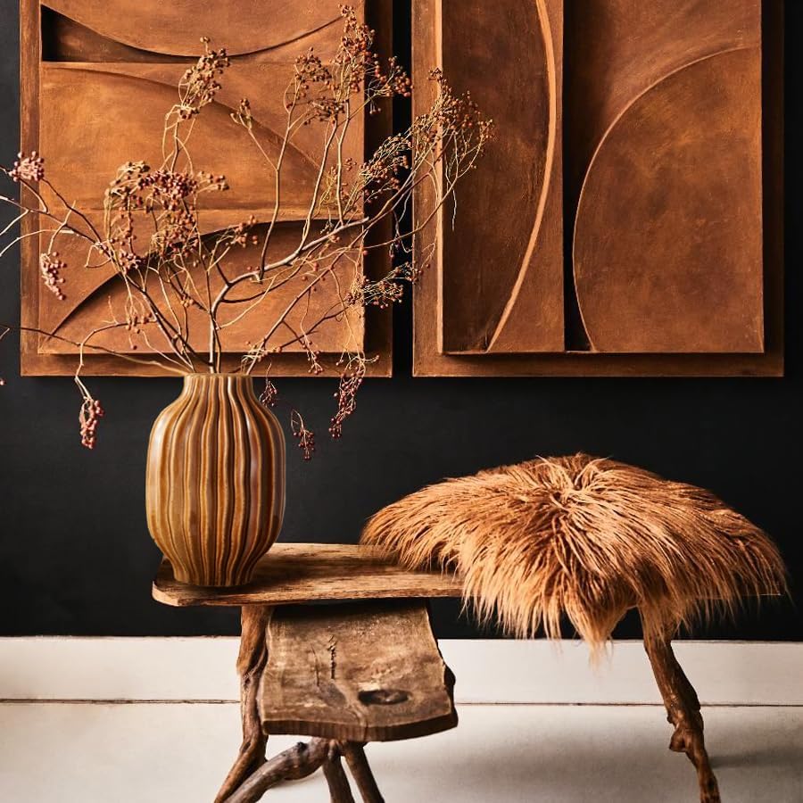 Miniatura 4 de BlossoME - Jarrones de cerámica grandes de 11 pulgadas para decoración de casa de campo, entrada, cerámica, sala de estar, cocina, florero de flores