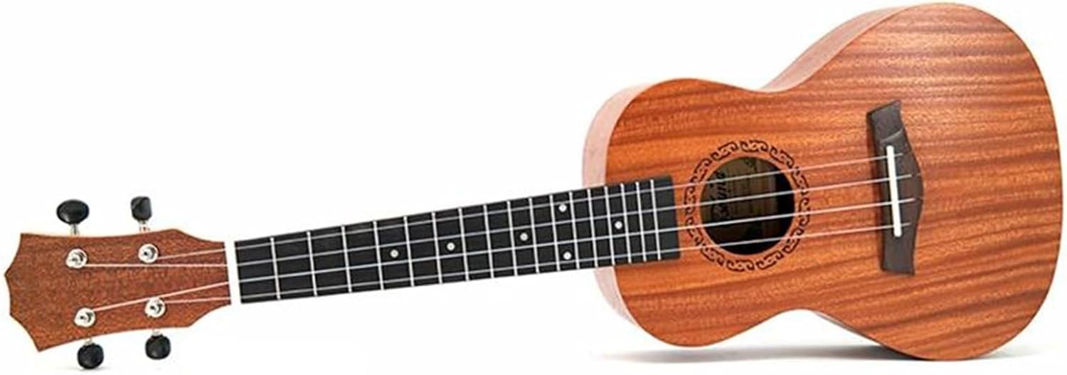 Adult Ukulele Sapele Ukulele Four String 17 Fret Hawaiian Guitar 23 Inch 61cm Ukulele Acoustic Guitar Rosewood Fingerboard
