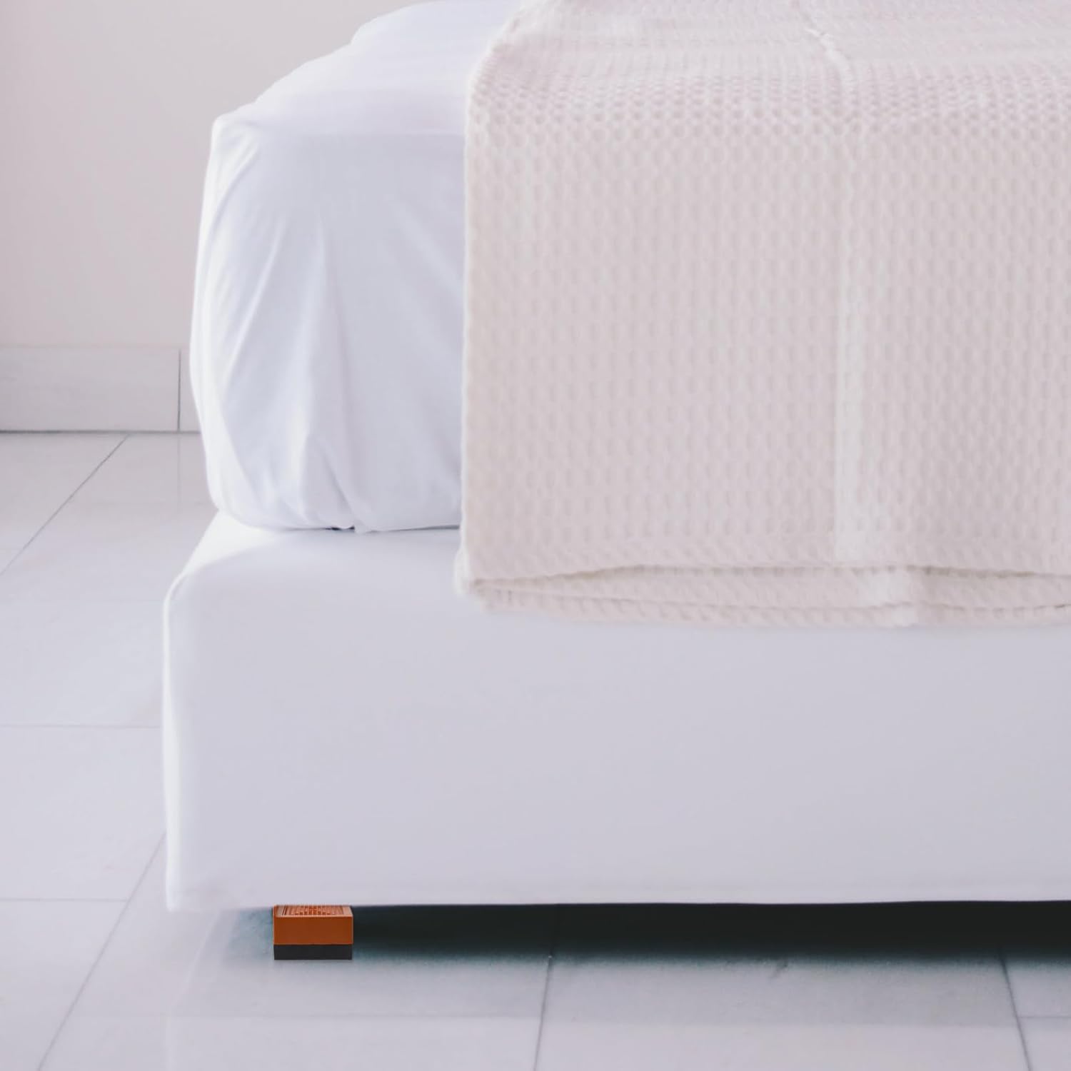 4pcs Heavy Duty Furniture Risers - Pads for Beds Sofas Desks Chairs Bed Lifts Increase Height for Stability Protect Floors Furniture