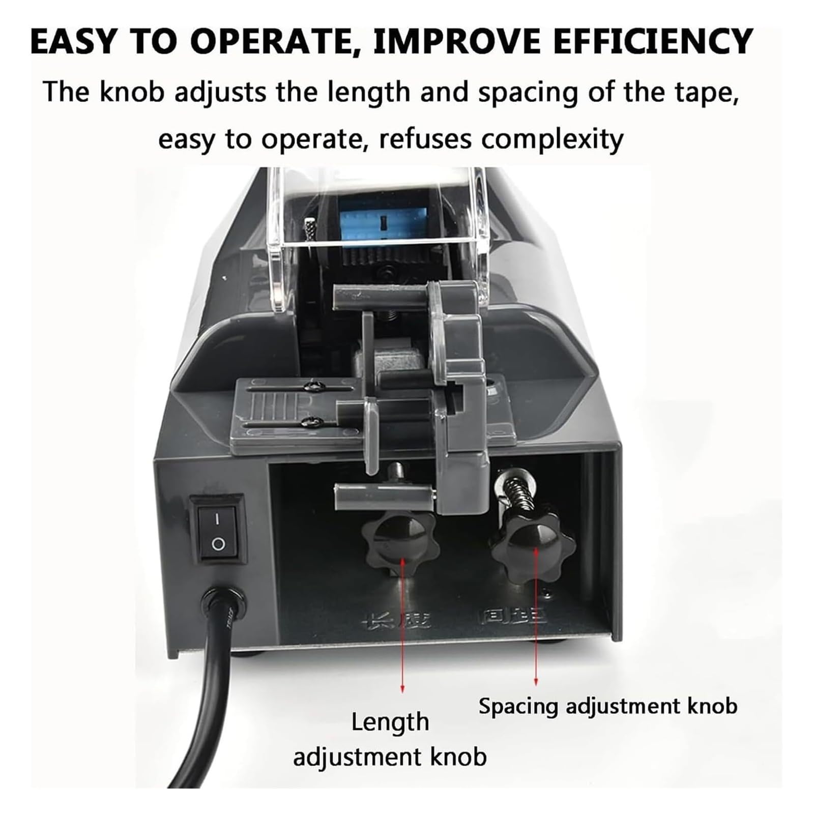 Dispenser automatico per nastro adesivo, larghezza 5-25 mm, lunghezza 10-60 mm, per spedizioni, confezioni regalo