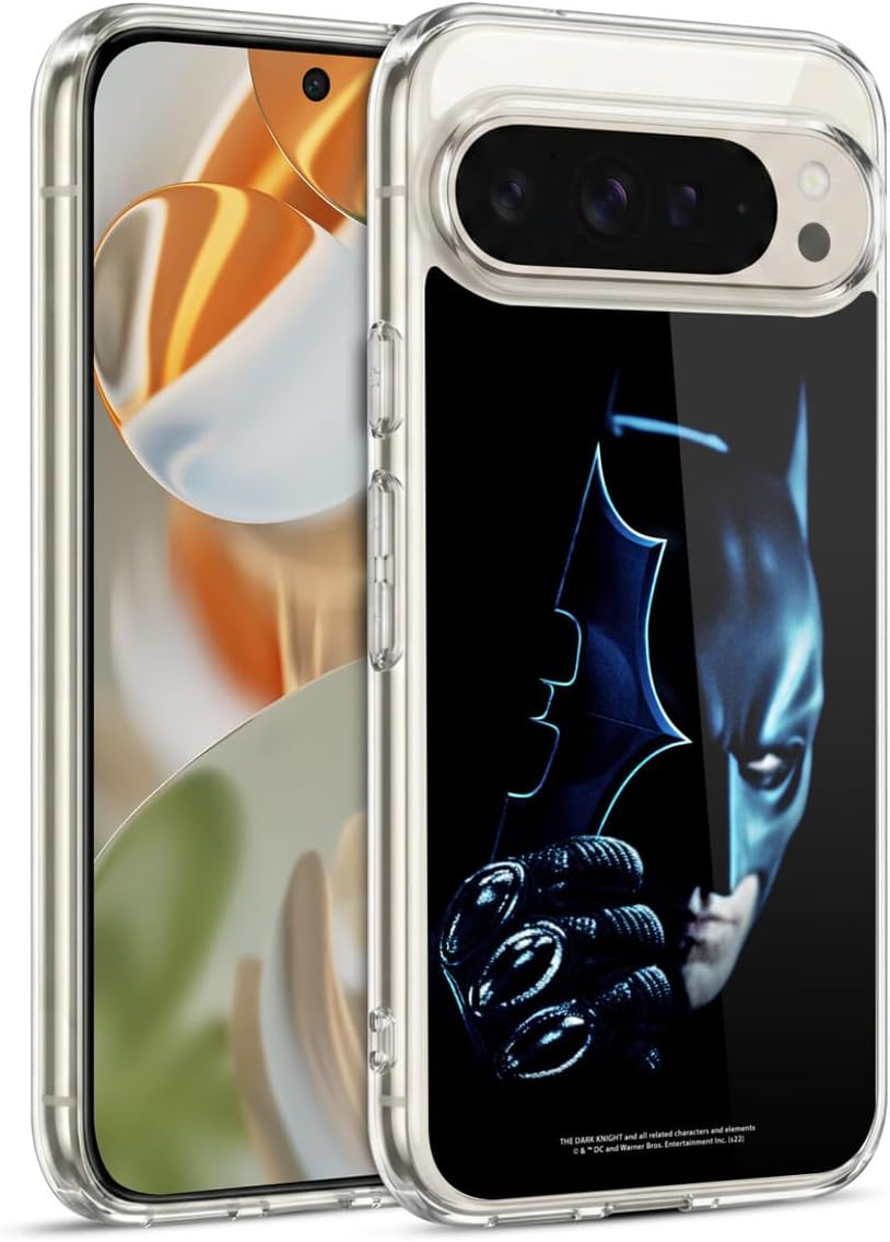 Head Case Designs Officially Licensed The Dark Knight Batman Batarang Key Art Gel Case [Military Grade Protection] Compatible with Google Pixel 9 / Pixel 9 Pro