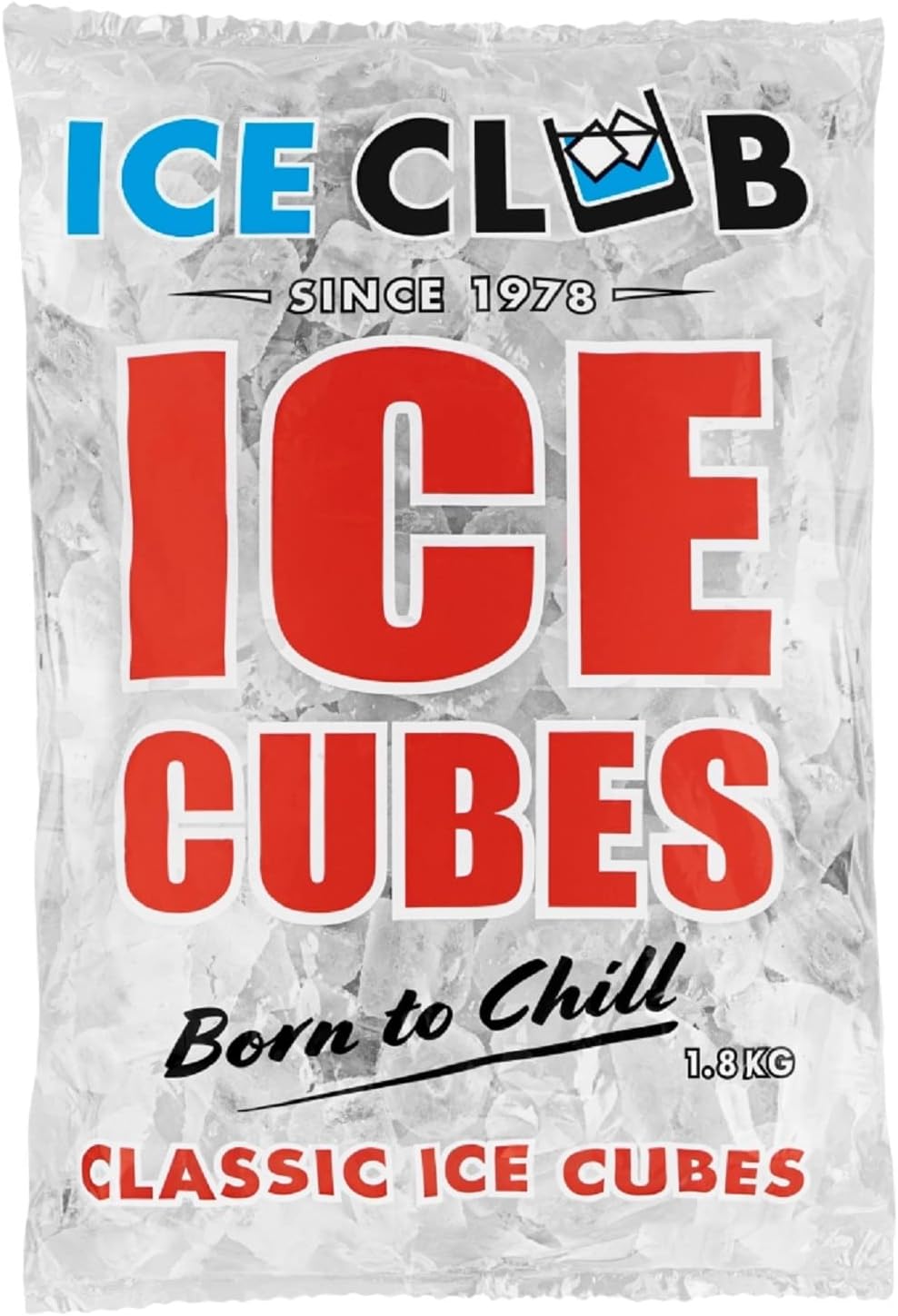 Ice Club Classic Ice Cubes 1.8kg