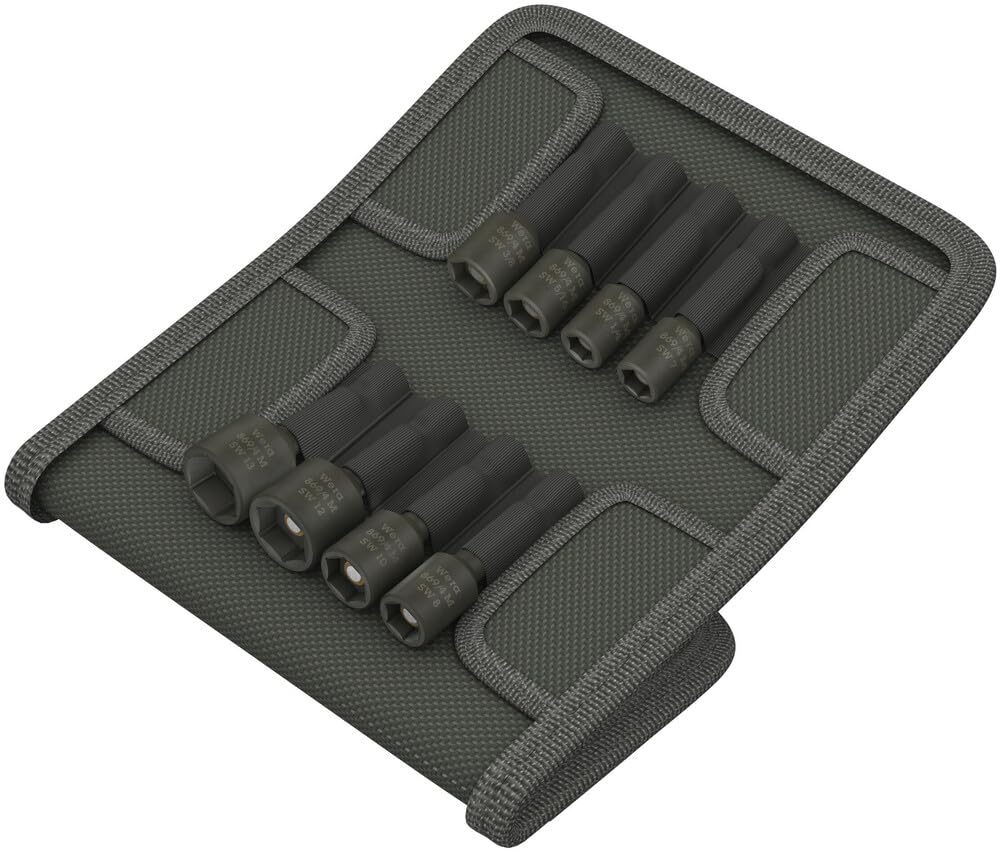 Zestaw końcówek wymiennych klucza nasadowego 1/4" z magnesem, 8-cz. Wera