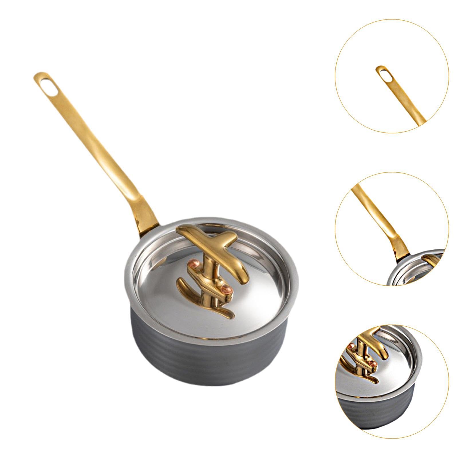 Mini Casserole en Acier Inoxydable de 8 Cm, Idéale pour Faire Fondre Le Chocolat et Chauffer Le Beurre et Les Sauces.